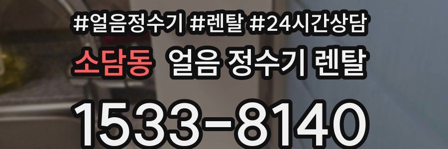 소담동 얼음 정수기 렌탈