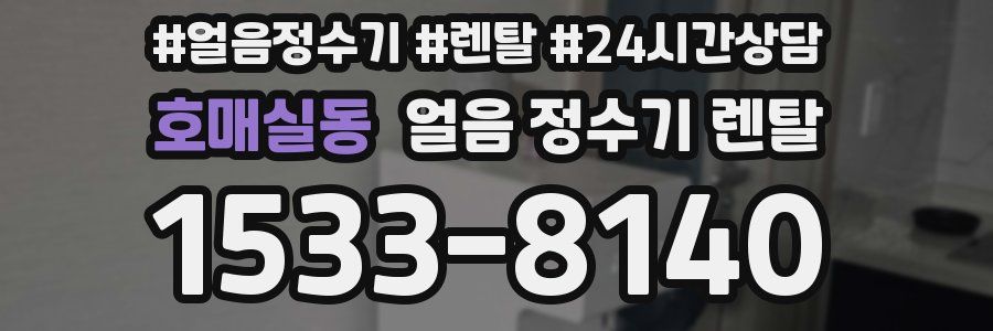 호매실동 얼음 정수기 렌탈