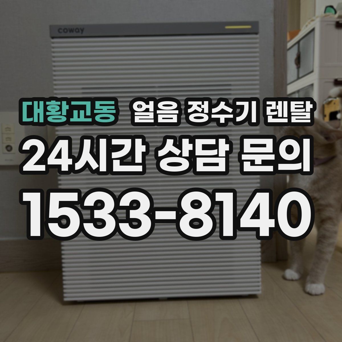 대황교동 얼음 정수기 렌탈 크러시드 얼음이 편한 순간