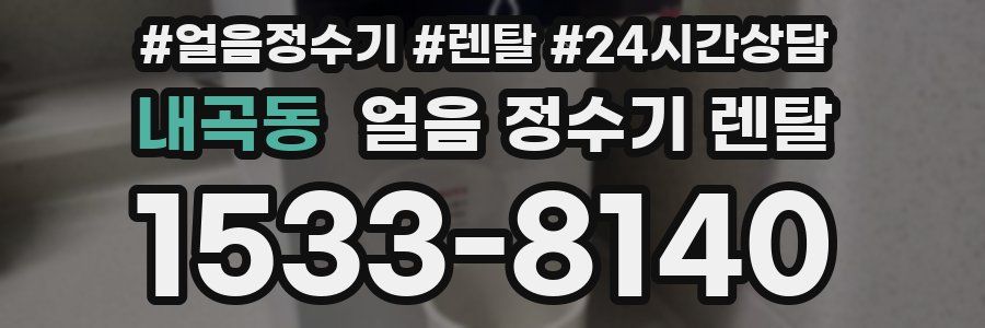 내곡동 얼음 정수기 렌탈