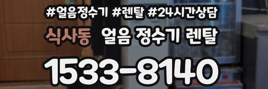 식사동 얼음 정수기 렌탈