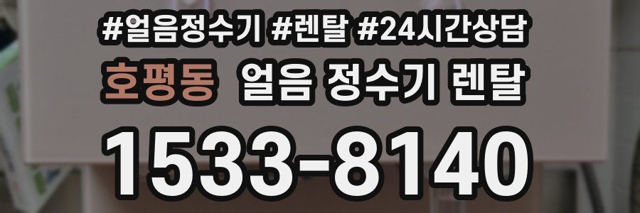 호평동 얼음 정수기 렌탈