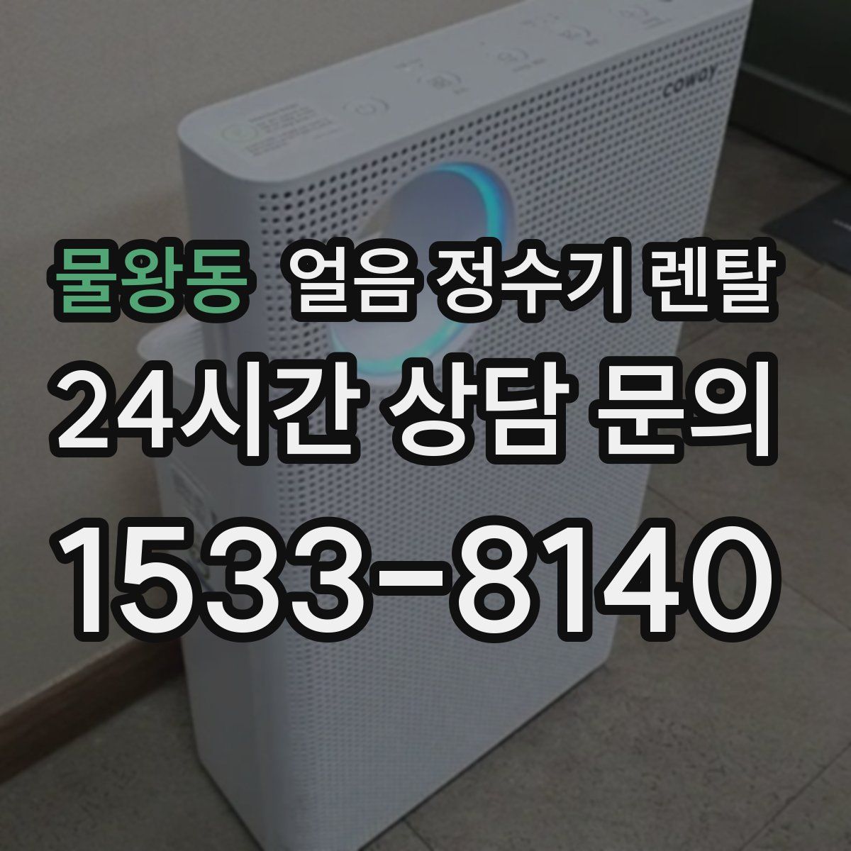 물왕동 얼음 정수기 렌탈