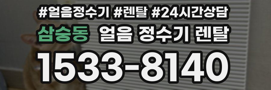 삼숭동 얼음 정수기 렌탈