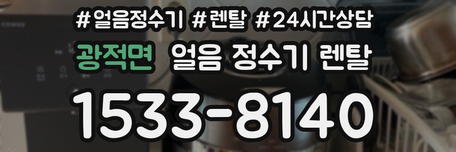 광적면 얼음 정수기 렌탈