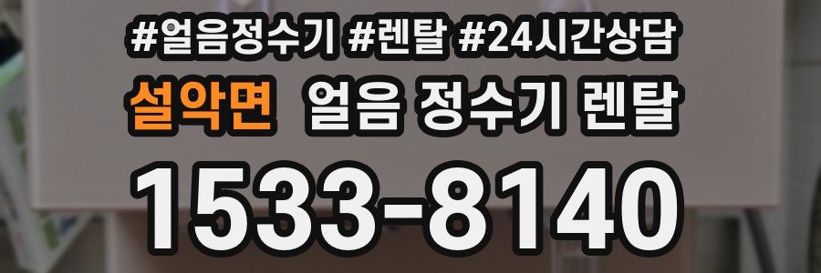 설악면 얼음 정수기 렌탈