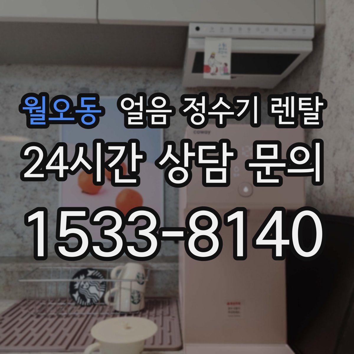 월오동 얼음 정수기 렌탈