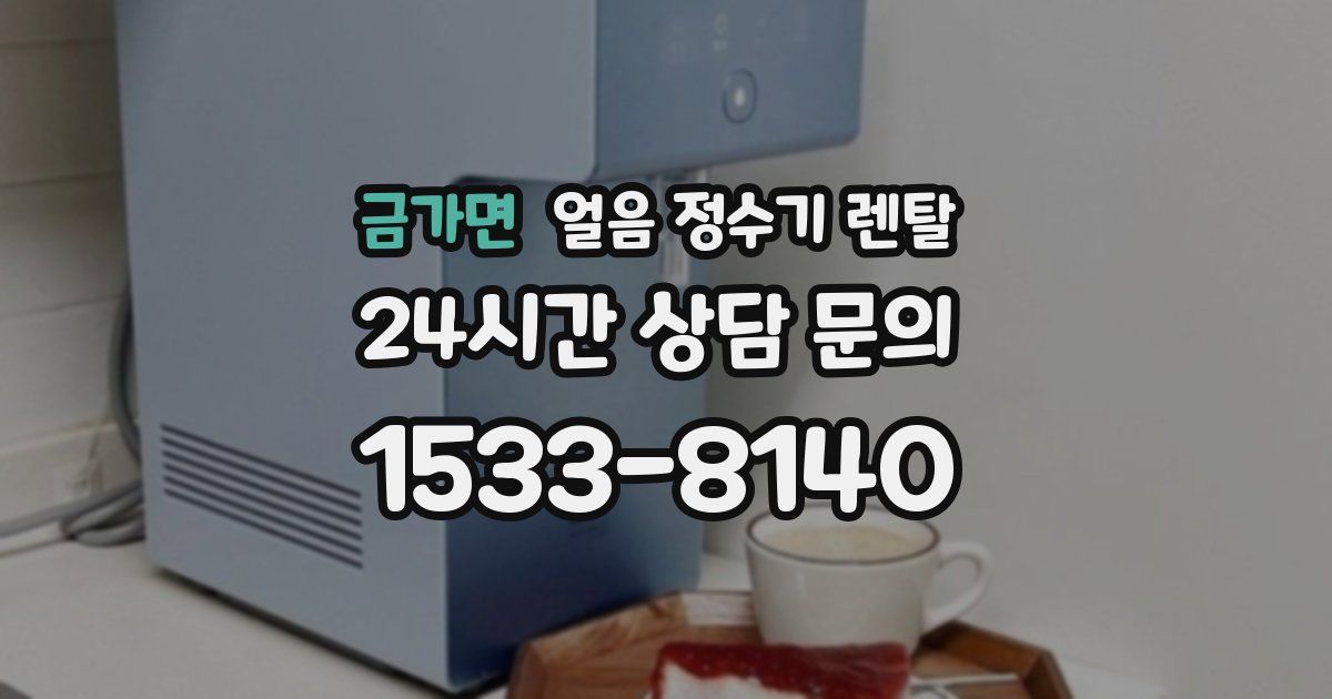 금가면 얼음 정수기 렌탈