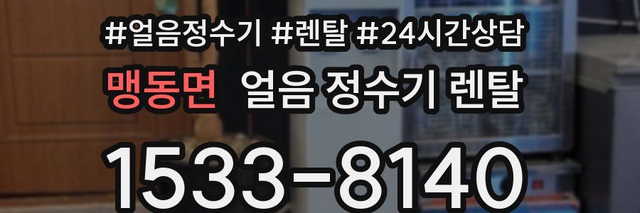 맹동면 얼음 정수기 렌탈