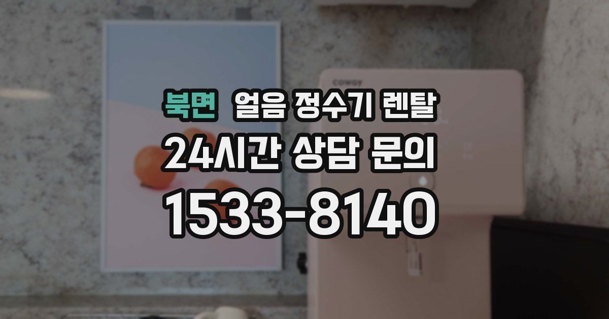 북면 얼음 정수기 렌탈