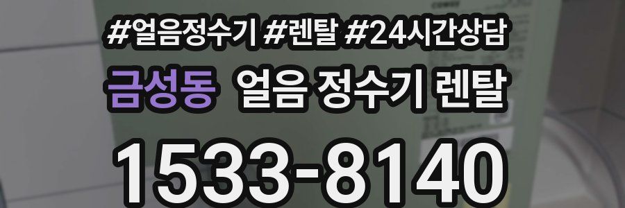 금성동 얼음 정수기 렌탈