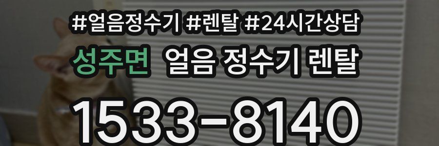 성주면 얼음 정수기 렌탈