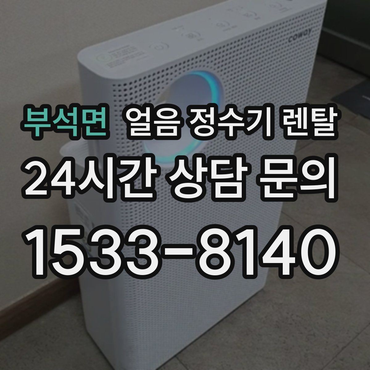 부석면 얼음 정수기 렌탈 냉온수보다 얼음이 우선이라면 보는 포인트