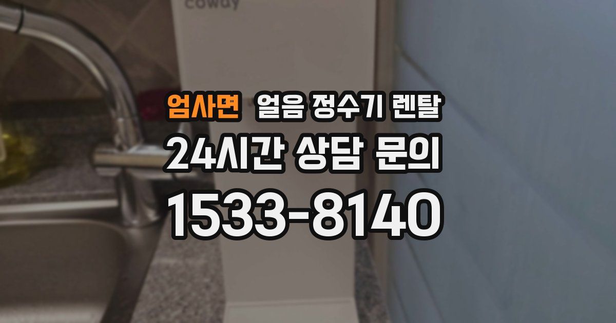 엄사면 얼음 정수기 렌탈