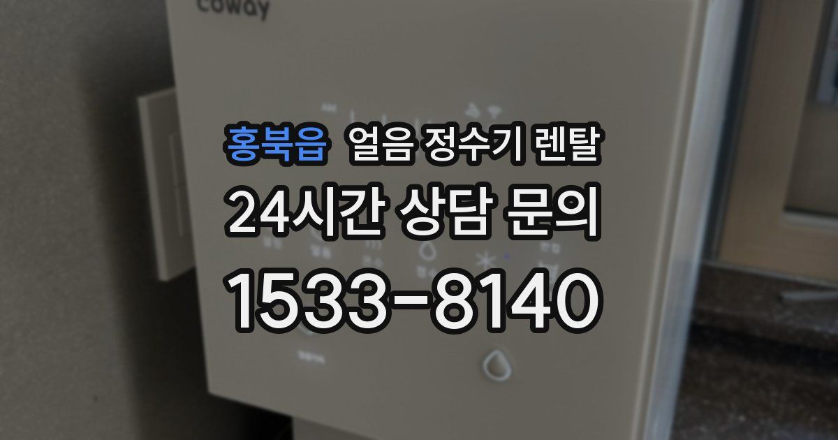 홍북읍 얼음 정수기 렌탈