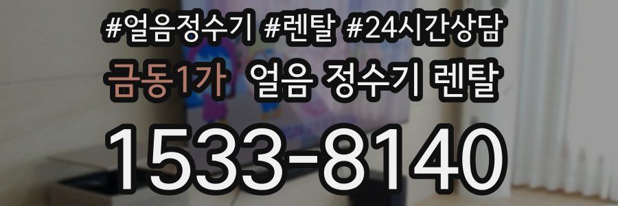 금동1가 얼음 정수기 렌탈