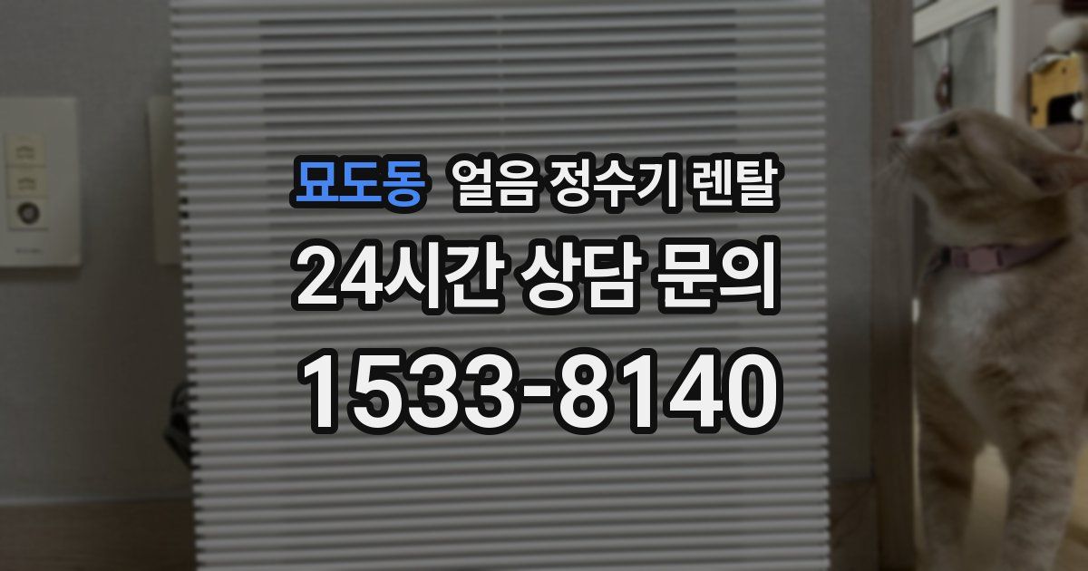 묘도동 얼음 정수기 렌탈