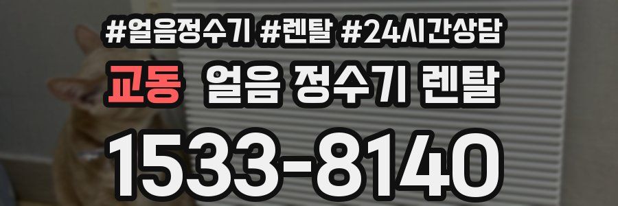 교동 얼음 정수기 렌탈