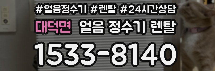 대덕면 얼음 정수기 렌탈