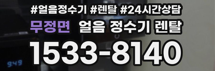 무정면 얼음 정수기 렌탈