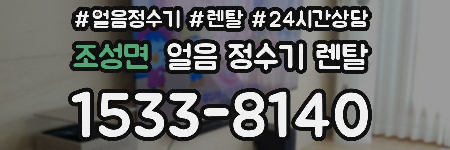 조성면 얼음 정수기 렌탈