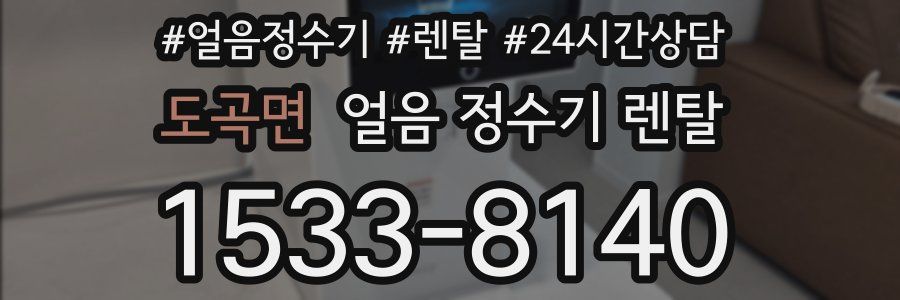 도곡면 얼음 정수기 렌탈