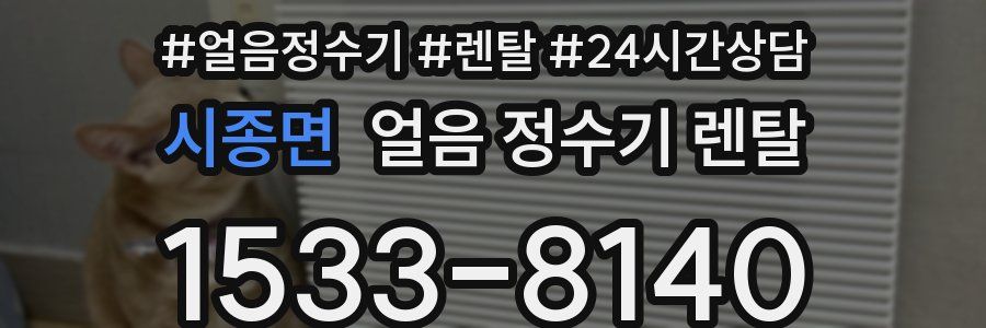 시종면 얼음 정수기 렌탈