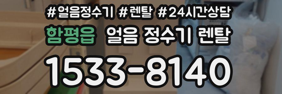 함평읍 얼음 정수기 렌탈