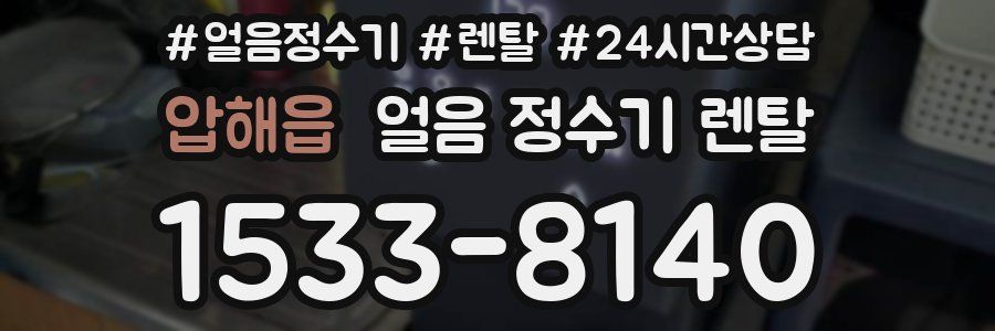 압해읍 얼음 정수기 렌탈