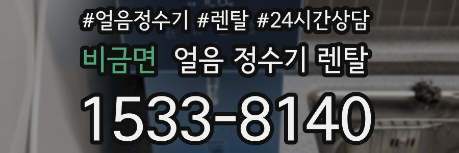 비금면 얼음 정수기 렌탈