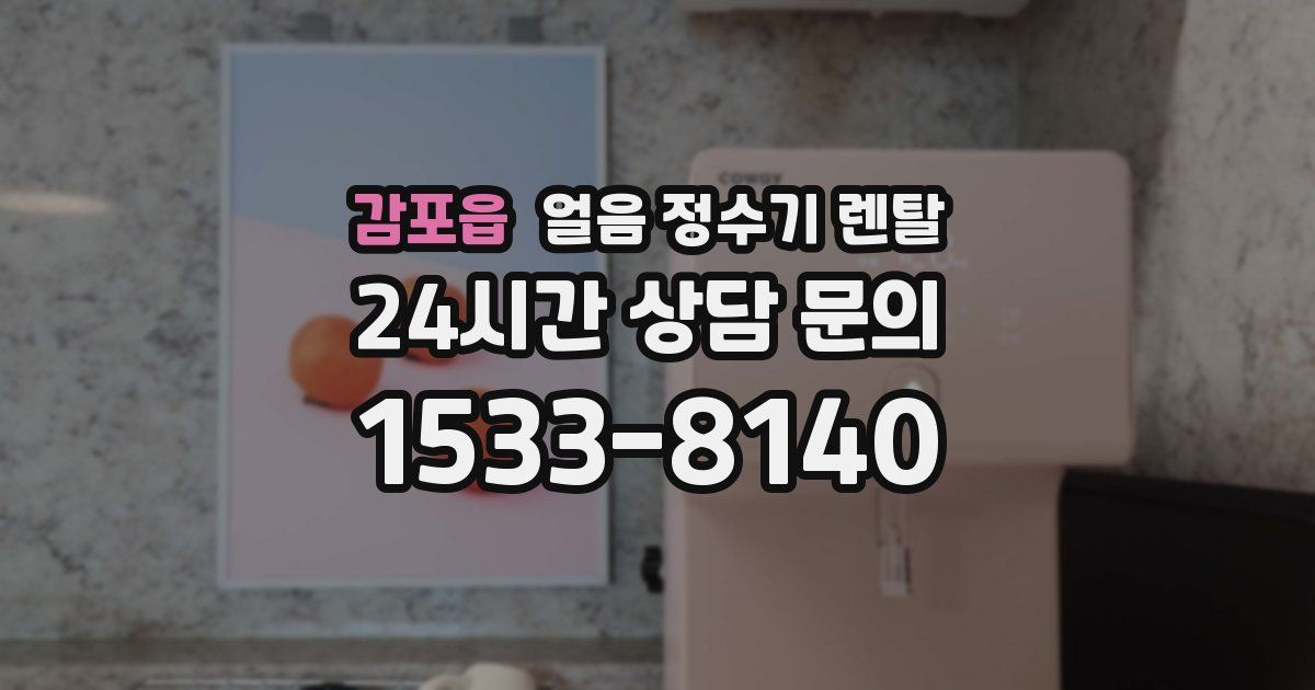 감포읍 얼음 정수기 렌탈