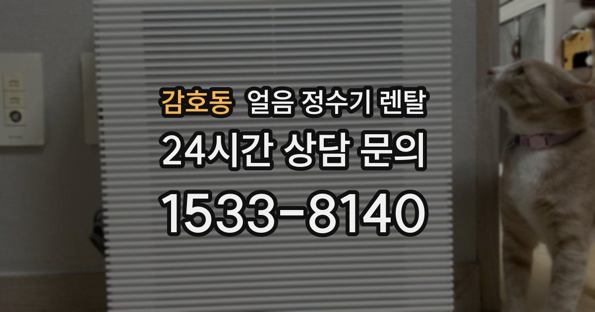 감호동 얼음 정수기 렌탈