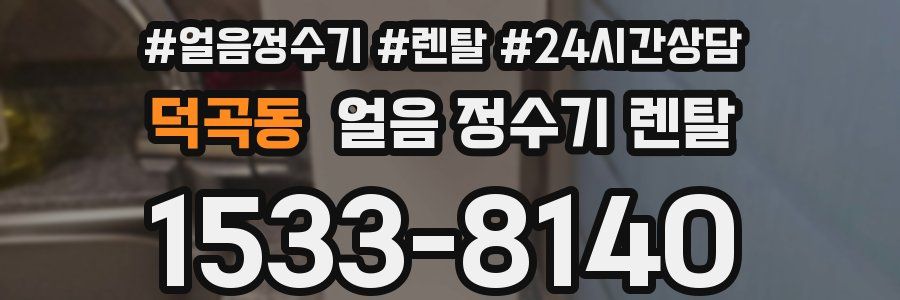 덕곡동 얼음 정수기 렌탈