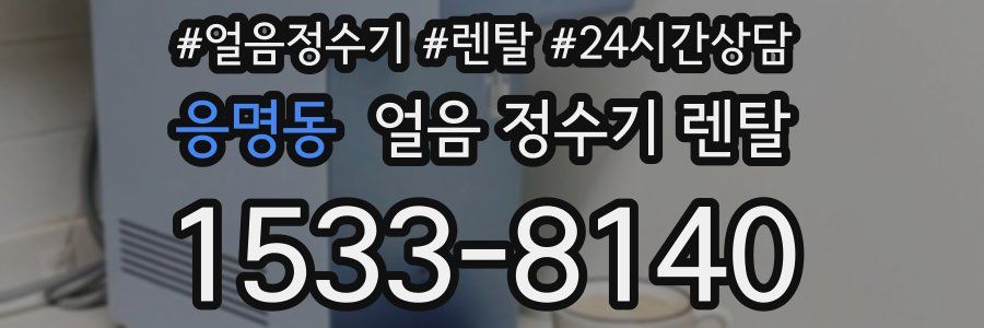응명동 얼음 정수기 렌탈