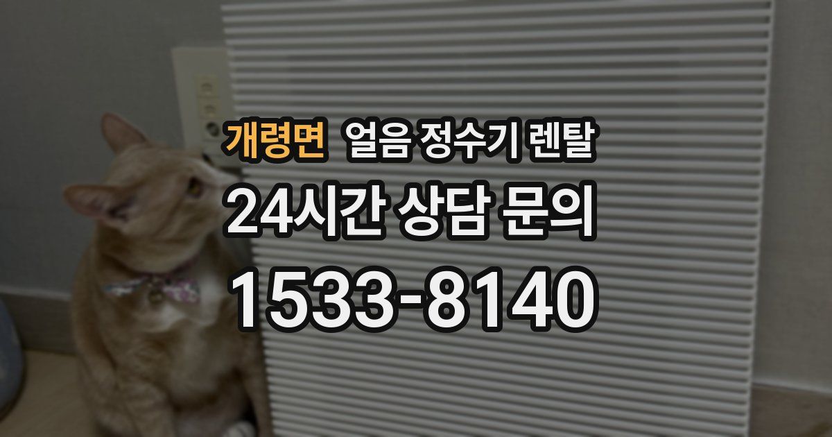 개령면 얼음 정수기 렌탈