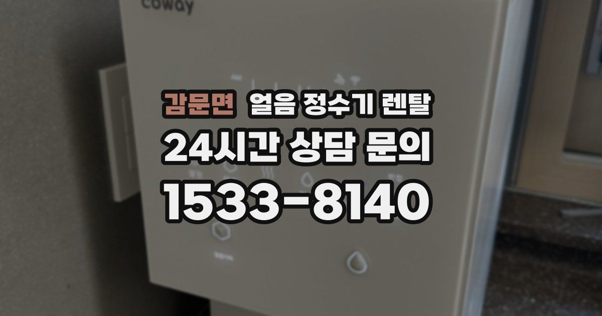 감문면 얼음 정수기 렌탈