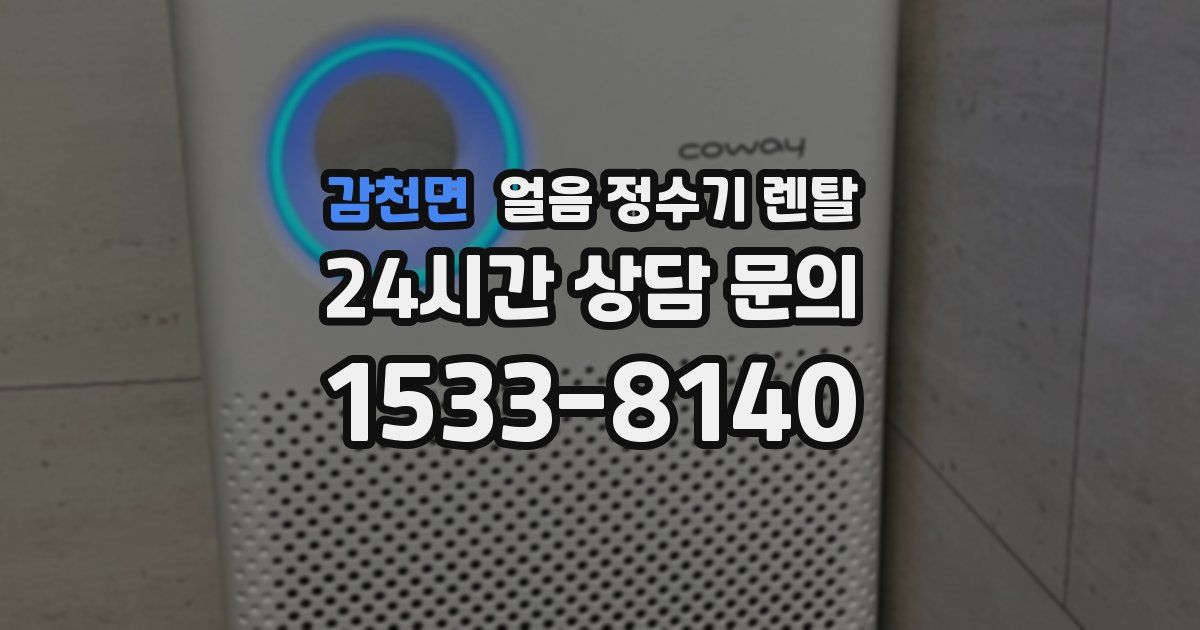 감천면 얼음 정수기 렌탈