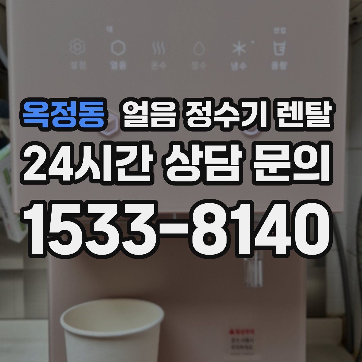 옥정동 얼음 정수기 렌탈 1인 가구에 얼음 정수기가 과할까