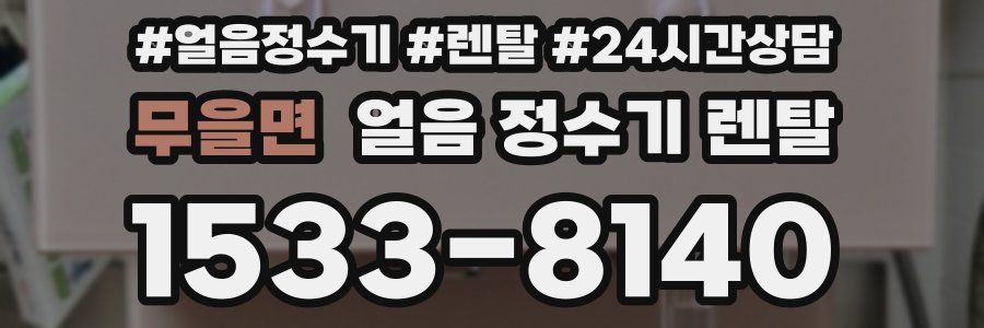 무을면 얼음 정수기 렌탈