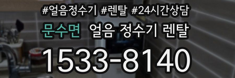 문수면 얼음 정수기 렌탈