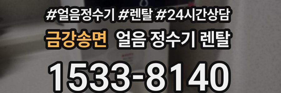 금강송면 얼음 정수기 렌탈