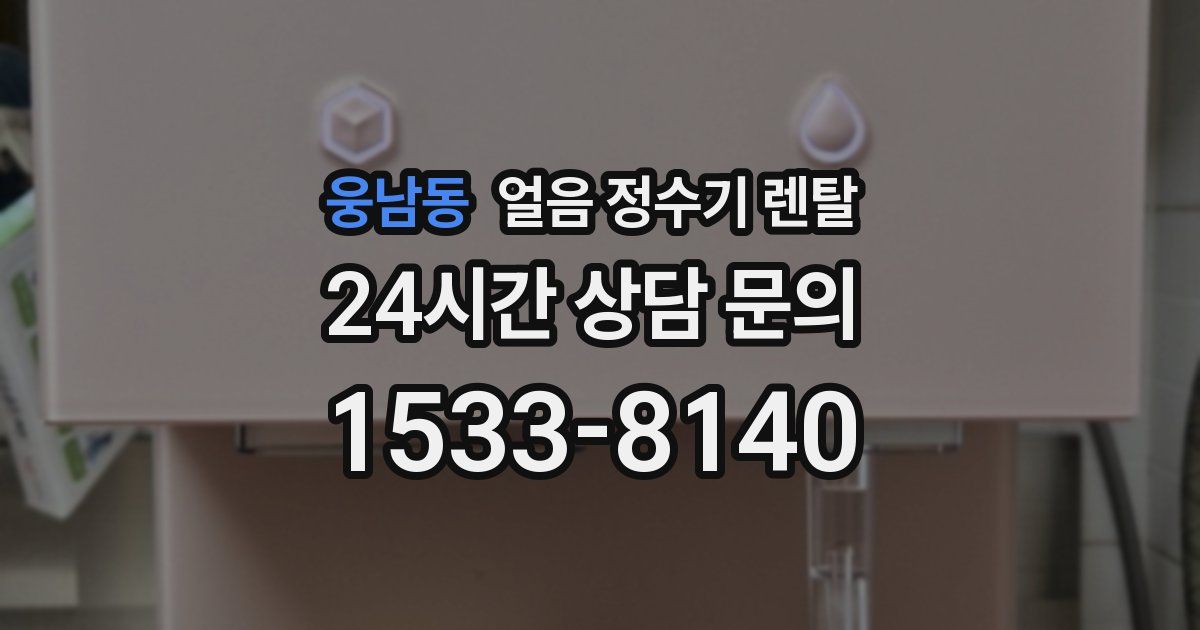 웅남동 얼음 정수기 렌탈