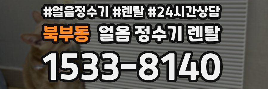 북부동 얼음 정수기 렌탈