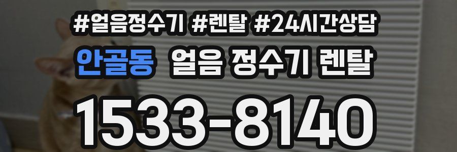 안골동 얼음 정수기 렌탈