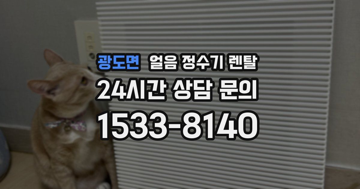 광도면 얼음 정수기 렌탈