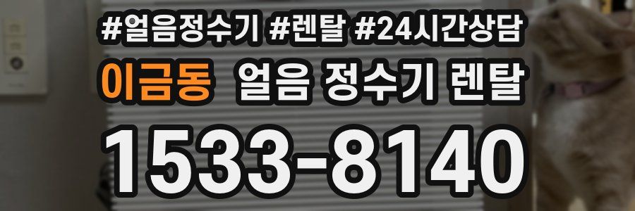 이금동 얼음 정수기 렌탈