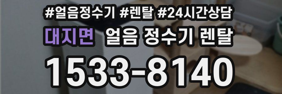 대지면 얼음 정수기 렌탈