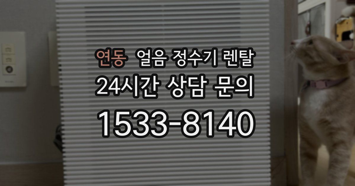 연동 얼음 정수기 렌탈