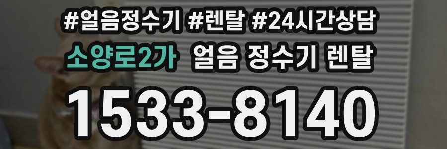 소양로2가 얼음 정수기 렌탈