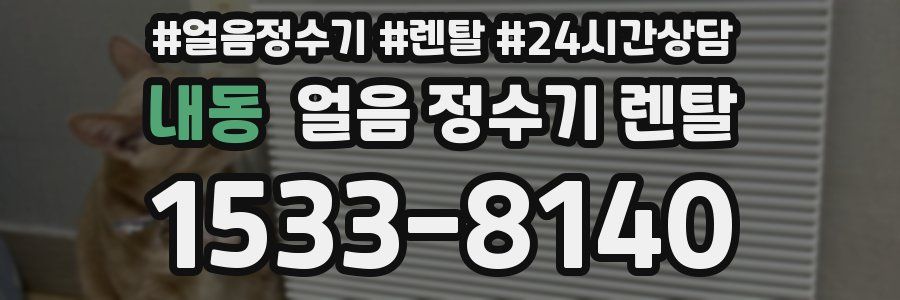 내동 얼음 정수기 렌탈